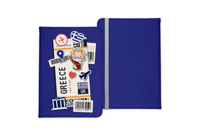 22Feels Dokumententasche Griechenland Souvenir Reisepasshülle Reisen Urlaub Etui Pass Organizer, IN DEUTSCHLAND BEDRUCKT von 22Feels