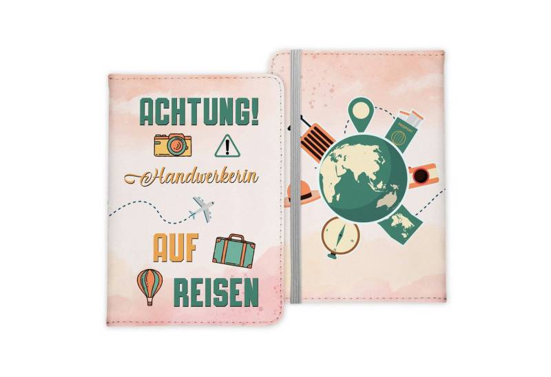 22Feels Dokumententasche Handwerkerin Geschenk Frauen Reisepasshülle Reisen Pass Etui Wichteln, IN DEUTSCHLAND BEDRUCKT von 22Feels