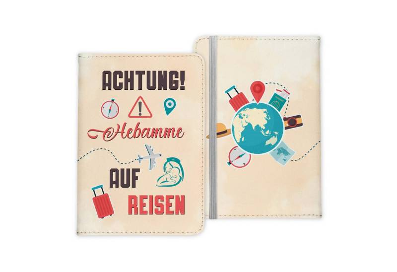 22Feels Dokumententasche Hebamme Geschenk Frauen Reisepasshülle Reisen Pass Etui Wichteln, IN DEUTSCHLAND BEDRUCKT von 22Feels