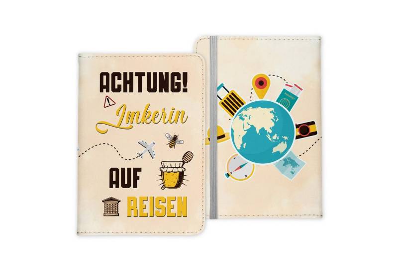 22Feels Dokumententasche Imkerin Geschenk Frauen Reisepasshülle Reisen Pass Etui Wichteln, IN DEUTSCHLAND BEDRUCKT von 22Feels