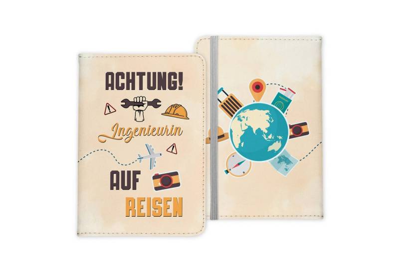 22Feels Dokumententasche Ingenieurin Geschenk Frauen Reisepasshülle Reisen Pass Etui Wichteln, IN DEUTSCHLAND BEDRUCKT von 22Feels