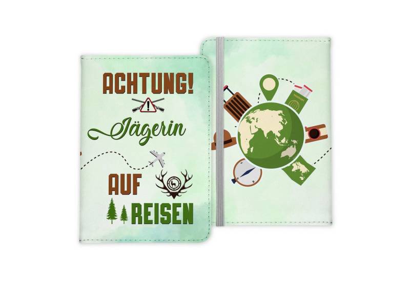 22Feels Dokumententasche Jägerin Geschenk Frauen Reisepasshülle Reisen Pass Etui Wichteln, IN DEUTSCHLAND BEDRUCKT von 22Feels