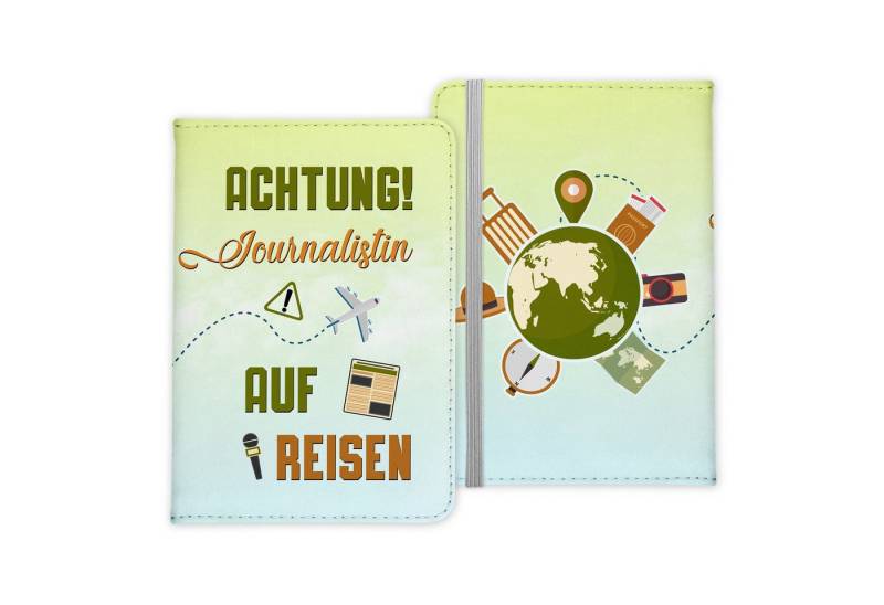 22Feels Dokumententasche Journalistin Geschenk Frauen Reisepasshülle Reisen Pass Etui Wichteln, IN DEUTSCHLAND BEDRUCKT von 22Feels