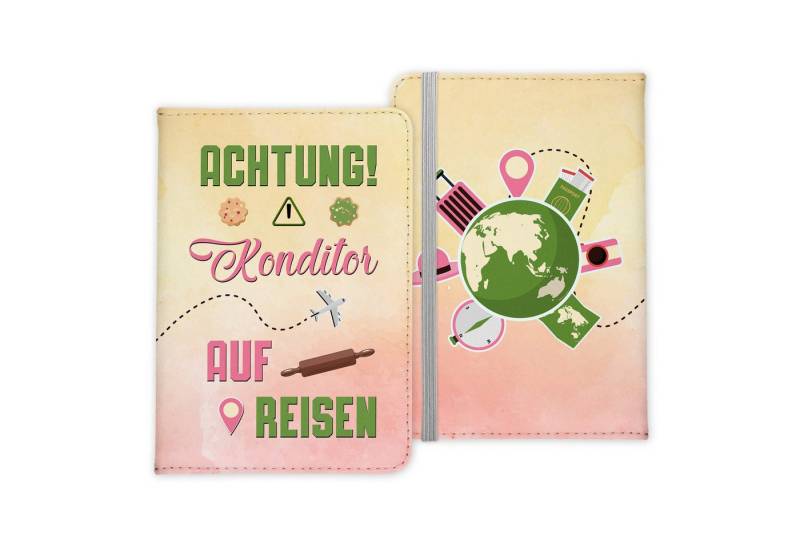 22Feels Dokumententasche Konditor Geschenk Reisepasshülle Männer Reisen Pass Etui Wichteln, IN DEUTSCHLAND BEDRUCKT von 22Feels