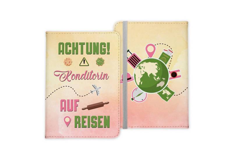 22Feels Dokumententasche Konditorin Geschenk Frauen Reisepasshülle Reisen Pass Etui Wichteln, IN DEUTSCHLAND BEDRUCKT von 22Feels