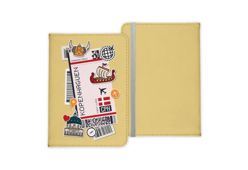 22Feels Dokumententasche Kopenhagen Souvenir Reisepasshülle Reisen Gadgets Etui Pass Organizer, IN DEUTSCHLAND BEDRUCKT von 22Feels