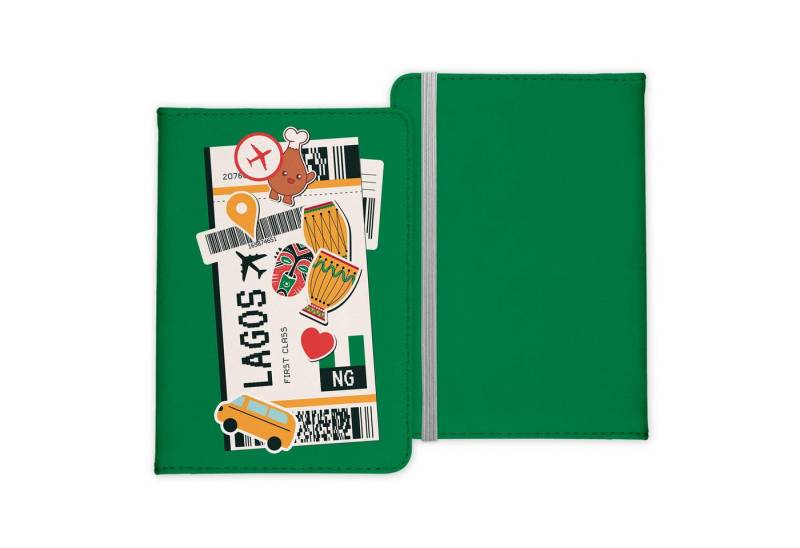 22Feels Dokumententasche Lagos Souvenir Reisepasshülle Reisen Gadgets Etui Cover Pass Organizer, IN DEUTSCHLAND BEDRUCKT von 22Feels