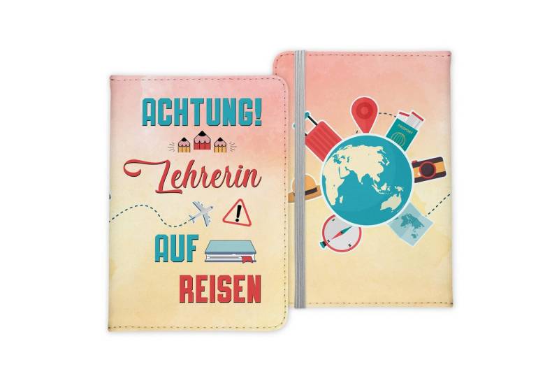 22Feels Dokumententasche Lehrerin Geschenk Frauen Reisepasshülle Reisen Pass Etui Wichteln, IN DEUTSCHLAND BEDRUCKT von 22Feels