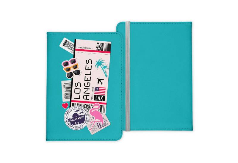 22Feels Dokumententasche Los Angeles Souvenir Reisepasshülle Reisen Gadgets Etui Pass Organizer, IN DEUTSCHLAND BEDRUCKT von 22Feels