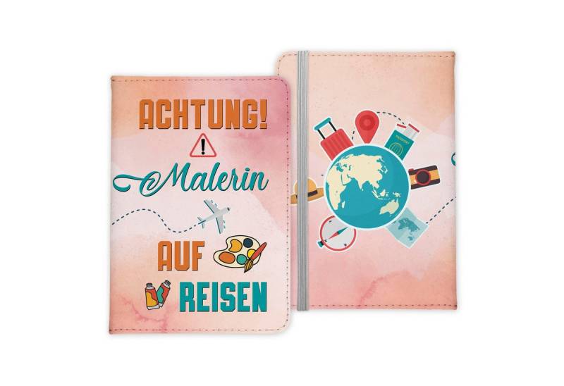22Feels Dokumententasche Malerin Geschenk Frauen Reisepasshülle Reisen Pass Etui Wichteln, IN DEUTSCHLAND BEDRUCKT von 22Feels