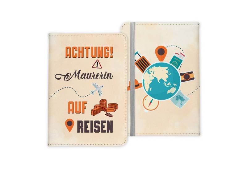 22Feels Dokumententasche Maurerin Geschenk Frauen Reisepasshülle Reisen Pass Etui Wichteln, IN DEUTSCHLAND BEDRUCKT von 22Feels