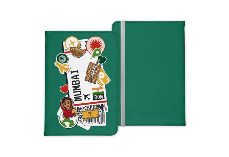 22Feels Dokumententasche Mumbai Souvenir Reisepasshülle Reisen Gadgets Etui Pass Organizer, IN DEUTSCHLAND BEDRUCKT von 22Feels