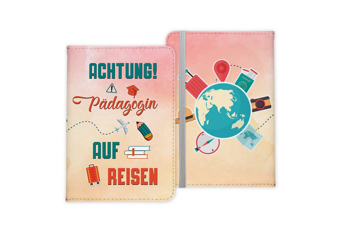 22Feels Dokumententasche Pädagogin Geschenk Frauen Reisepasshülle Reisen Pass Etui Wichteln, IN DEUTSCHLAND BEDRUCKT von 22Feels