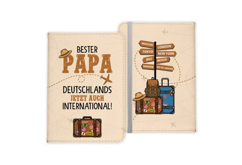 22Feels Dokumententasche Papa Geschenk Reisepasshülle Urlaub Reisen Accessoires Pass Männer, IN DEUTSCHLAND BEDRUCKT von 22Feels