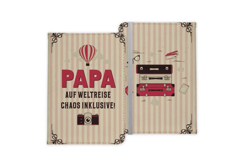 22Feels Dokumententasche Papa Geschenk Reisepasshülle Urlaub Reisen Accessoires Pass Männer, IN DEUTSCHLAND BEDRUCKT von 22Feels