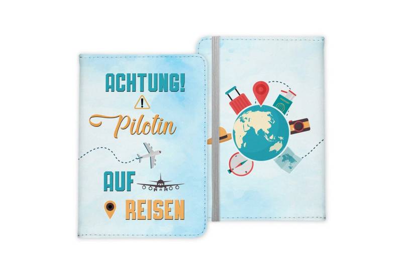 22Feels Dokumententasche Pilotin Geschenk Frauen Reisepasshülle Reisen Pass Etui Wichteln, IN DEUTSCHLAND BEDRUCKT von 22Feels