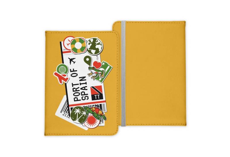 22Feels Dokumententasche Port of Spain Souvenir Reisepasshülle Reisen Urlaub Etui Pass Cover, IN DEUTSCHLAND BEDRUCKT von 22Feels