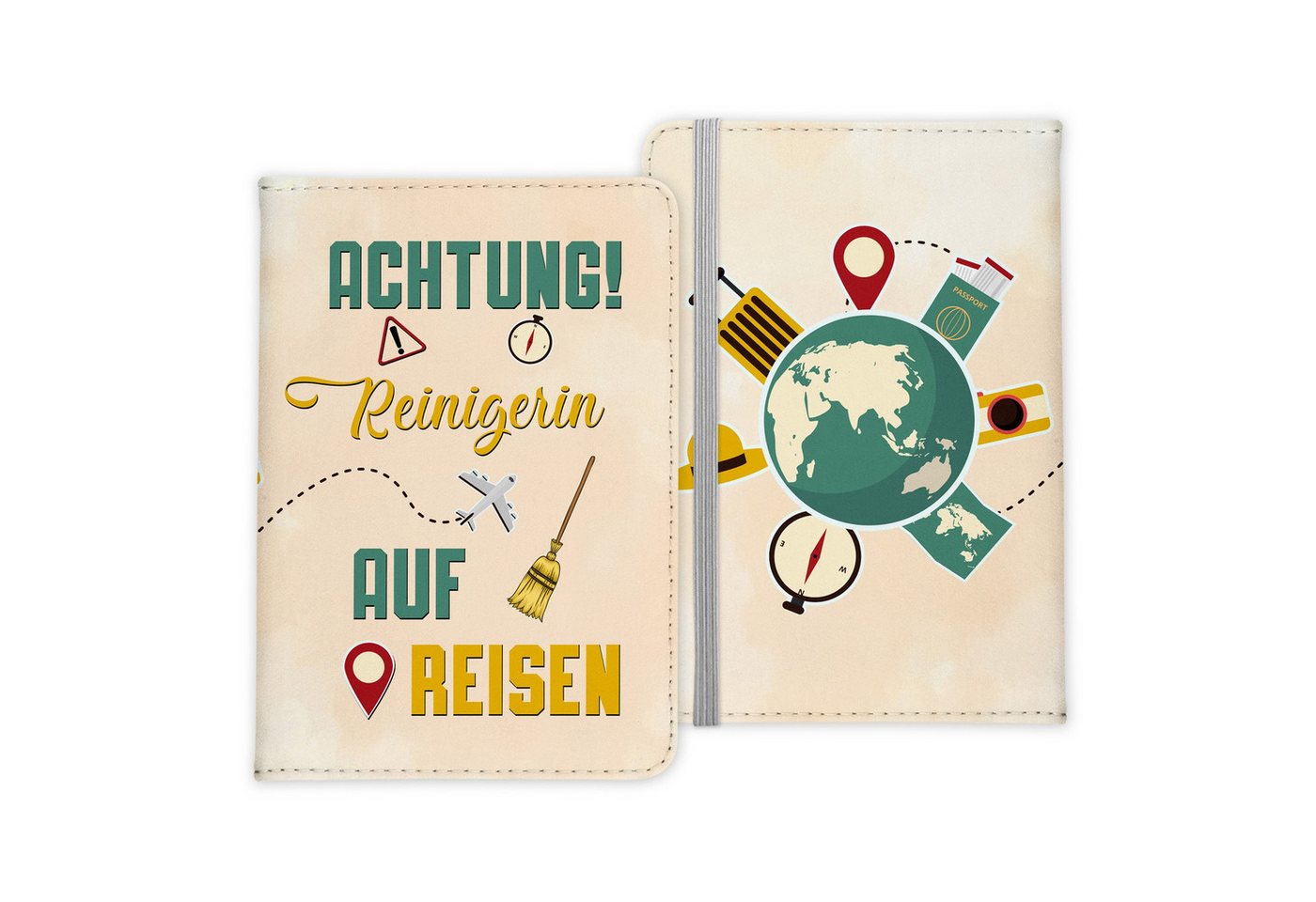 22Feels Dokumententasche Reinigerin Geschenk Frauen Reisepasshülle Reisen Pass Etui Wichteln, IN DEUTSCHLAND BEDRUCKT von 22Feels