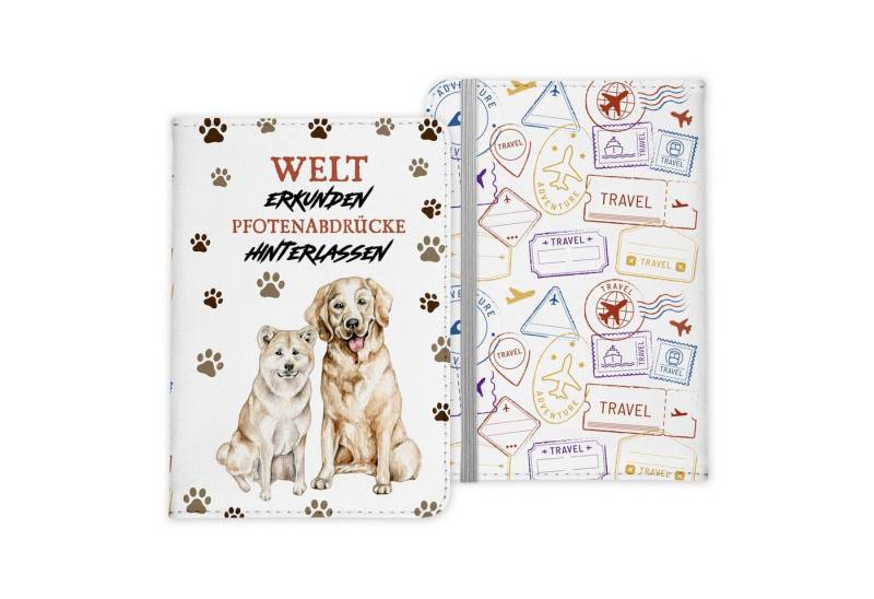 22Feels Dokumententasche Reisen mit Hund Reisepasshülle Frauen Geschenk Sommer Urlaub Pass, IN DEUTSCHLAND BEDRUCKT von 22Feels