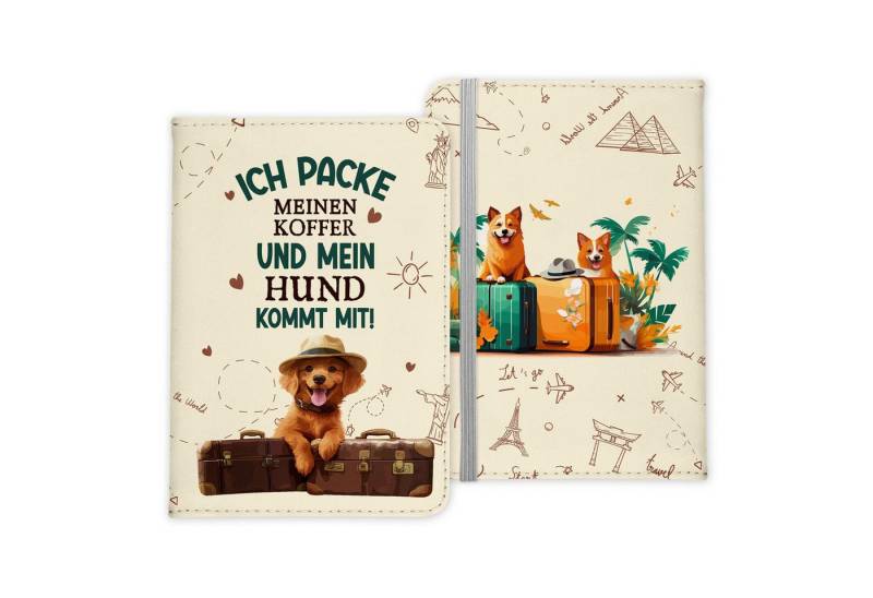 22Feels Dokumententasche Reisen mit Hund Reisepasshülle Frauen Geschenk Sommer Urlaub Pass Etui, IN DEUTSCHLAND BEDRUCKT von 22Feels