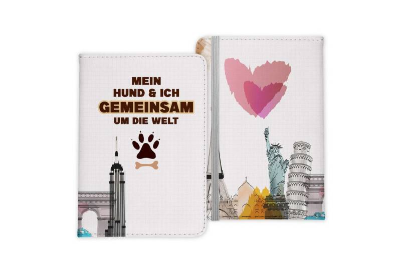 22Feels Dokumententasche Reisen mit Hund Reisepasshülle Frauen Geschenk Sommer Urlaub Pass Etui, IN DEUTSCHLAND BEDRUCKT von 22Feels