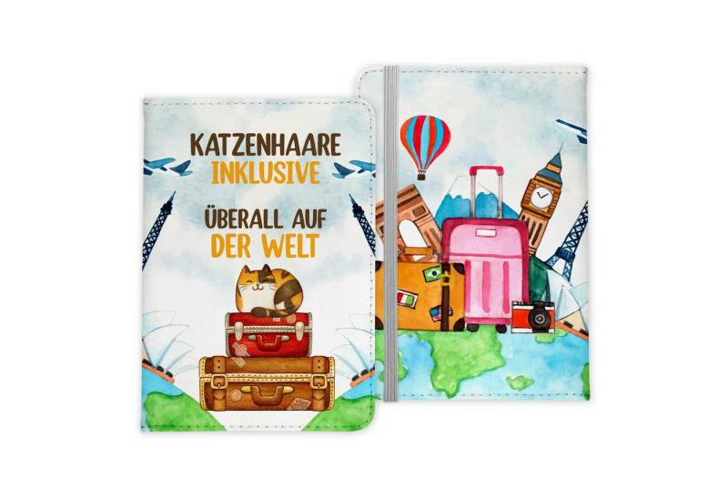 22Feels Dokumententasche Reisen mit Katze Reisepasshülle Frauen Geschenk Sommer Urlaub Pass, IN DEUTSCHLAND BEDRUCKT von 22Feels