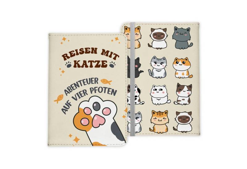 22Feels Dokumententasche Reisen mit Katze Reisepasshülle Frauen Geschenk Sommer Urlaub Pass, IN DEUTSCHLAND BEDRUCKT von 22Feels