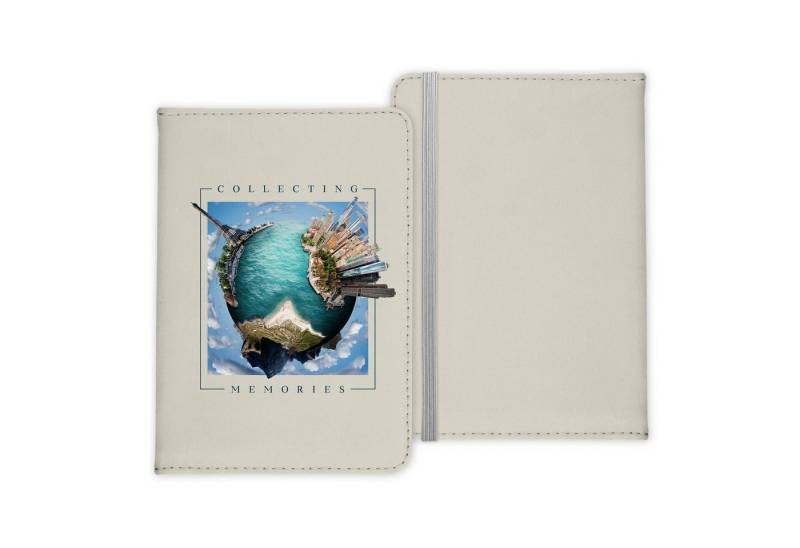 22Feels Dokumententasche Reisepasshülle Cover Reisen Collecting Memories Welt Urlaub Etui, IN DEUTSCHLAND BEDRUCKT von 22Feels