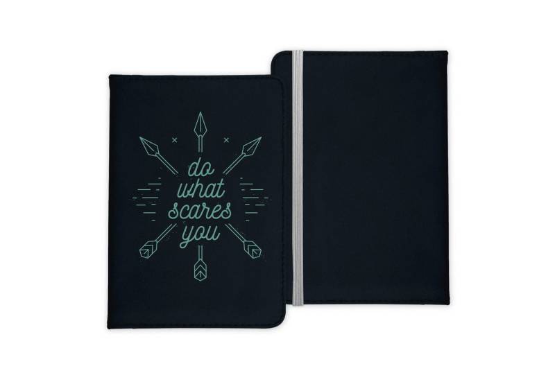22Feels Dokumententasche Reisepasshülle Cover Reisen Do What Scares You Urlaub Etui Kunst-Leder, IN DEUTSCHLAND BEDRUCKT von 22Feels