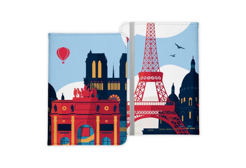 22Feels Dokumententasche Reisepasshülle Cover Reisen Eiffelturm Paris Frankreich Urlaub Cover, IN DEUTSCHLAND BEDRUCKT von 22Feels
