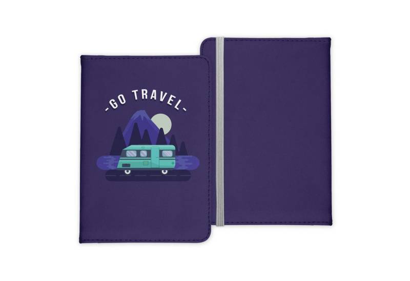 22Feels Dokumententasche Reisepasshülle Cover Reisen Go Travel Camper Camping Urlaub Etui Cover, IN DEUTSCHLAND BEDRUCKT von 22Feels