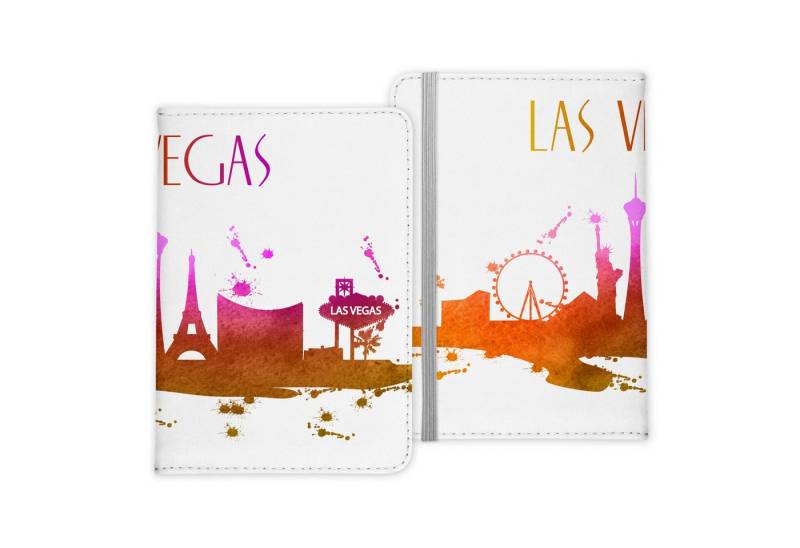 22Feels Dokumententasche Reisepasshülle Cover Reisen Las Vegas Nevada USA Urlaub Etui, IN DEUTSCHLAND BEDRUCKT von 22Feels