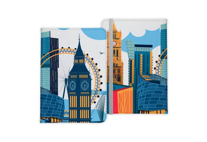 22Feels Dokumententasche Reisepasshülle Cover Reisen London England Hauptstadt Urlaub Cover, IN DEUTSCHLAND BEDRUCKT von 22Feels