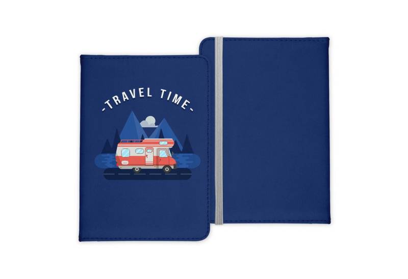 22Feels Dokumententasche Reisepasshülle Cover Reisen Travel Time Camper Camping Urlaub Cover, IN DEUTSCHLAND BEDRUCKT von 22Feels