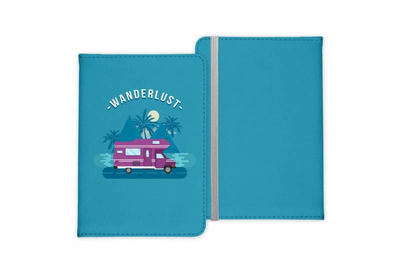 22Feels Dokumententasche Reisepasshülle Cover Reisen Wanderlust Camper Camping Urlaub Cover, IN DEUTSCHLAND BEDRUCKT von 22Feels