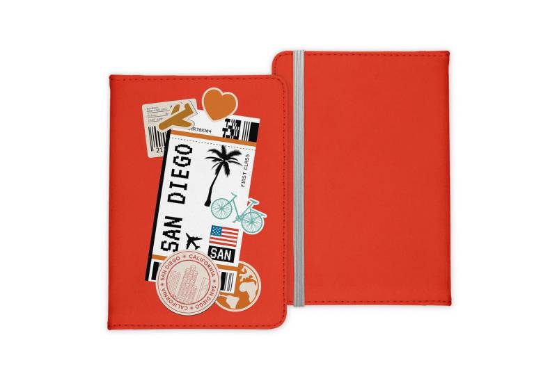 22Feels Dokumententasche San Diego Souvenir Reisepasshülle Reisen Gadgets Etui Pass Organizer, IN DEUTSCHLAND BEDRUCKT von 22Feels