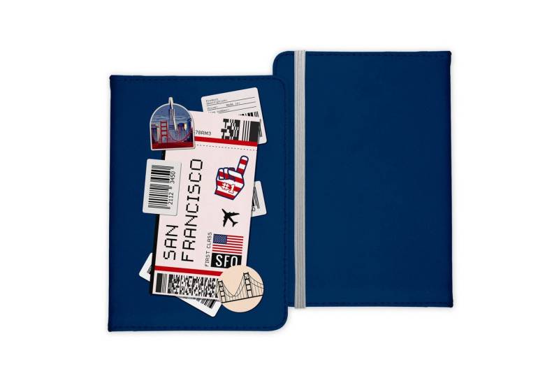 22Feels Dokumententasche San Francisco Souvenir Reisepasshülle Reisen Urlaub Etui Pass Cover, IN DEUTSCHLAND BEDRUCKT von 22Feels