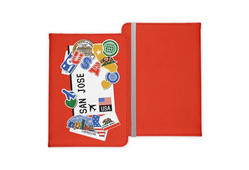 22Feels Dokumententasche San José Souvenir Reisepasshülle Reisen Gadgets Etui Pass Organizer, IN DEUTSCHLAND BEDRUCKT von 22Feels