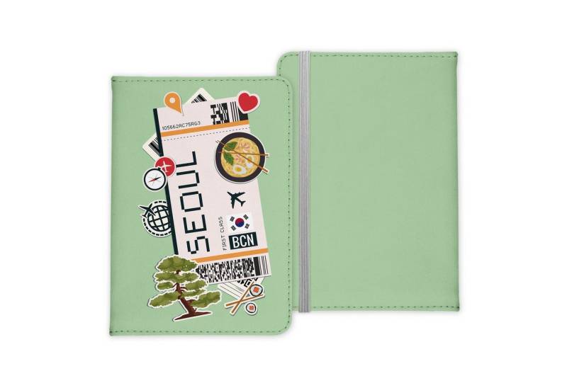 22Feels Dokumententasche Seoul Souvenir Reisepasshülle Reisen Gadgets Etui Cover Pass Organizer, IN DEUTSCHLAND BEDRUCKT von 22Feels
