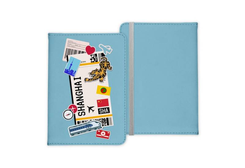 22Feels Dokumententasche Shanghai Souvenir Reisepasshülle Reisen Gadgets Etui Pass Organizer, IN DEUTSCHLAND BEDRUCKT von 22Feels