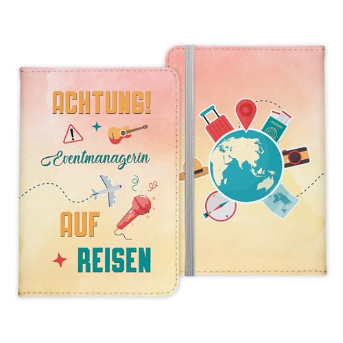22Feels Eventmanagerin Geschenk Reisepasshülle Frauen Reisen Pass Etui Cover Organizer Sommer Urlaub Gadgets Kunst-Leder Berufe Accessoire von 22Feels