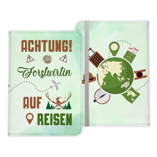 22Feels Forstwirtin Geschenk Reisepasshülle Frauen Reisen Pass Etui Cover Organizer Sommer Urlaub Gadgets Kunst-Leder Berufe Accessoire von 22Feels
