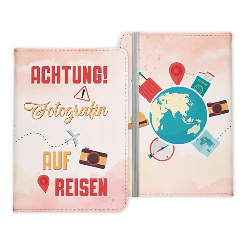22Feels Fotografin Geschenk Reisepasshülle Frauen Reisen Pass Etui Cover Organizer Sommer Urlaub Gadgets Kunst-Leder Berufe Accessoire von 22Feels
