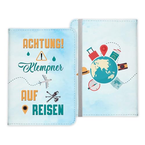 22Feels Klempner Geschenk Reisepasshülle Männer Reisen Pass Etui Cover Organizer Sommer Urlaub Gadgets Kunst-Leder Berufe Accessoire von 22Feels