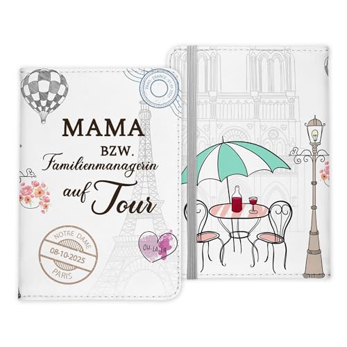 22Feels Mama Geschenk Reisepasshülle Frauen Reisen Pass Etui Cover Organizer Mutter Gadgets Sommer Urlaub Kunst-Leder von 22Feels