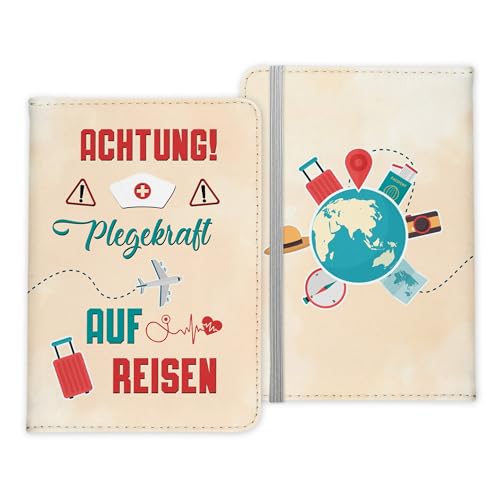 22Feels Pflegekraft Geschenk Reisepasshülle Männer Reisen Pass Etui Cover Organizer Sommer Urlaub Gadgets Kunst-Leder Berufe Accessoire von 22Feels