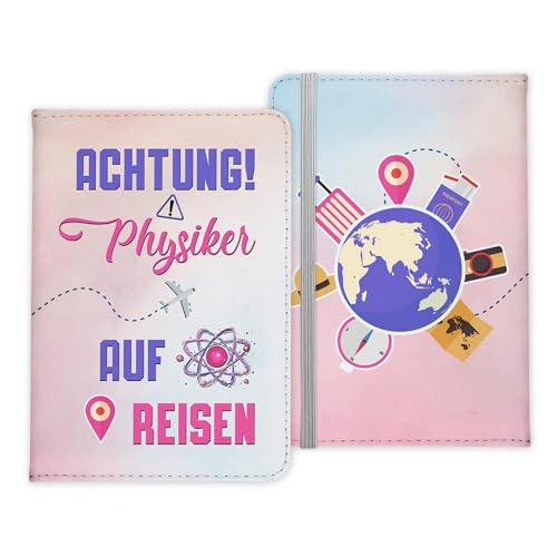 22Feels Physiker Geschenk Reisepasshülle Männer Reisen Pass Etui Cover Organizer Sommer Urlaub Gadgets Kunst-Leder Berufe Accessoire von 22Feels