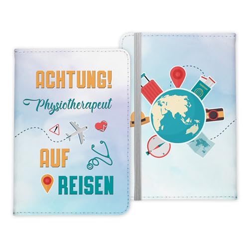22Feels Physiotherapeut Geschenk Reisepasshülle Männer Reisen Pass Etui Cover Organizer Sommer Urlaub Gadgets Kunst-Leder Berufe Accessoire von 22Feels