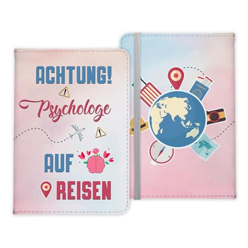 22Feels Psychologe Geschenk Reisepasshülle Männer Reisen Pass Etui Cover Organizer Sommer Urlaub Gadgets Kunst-Leder Berufe Accessoire von 22Feels