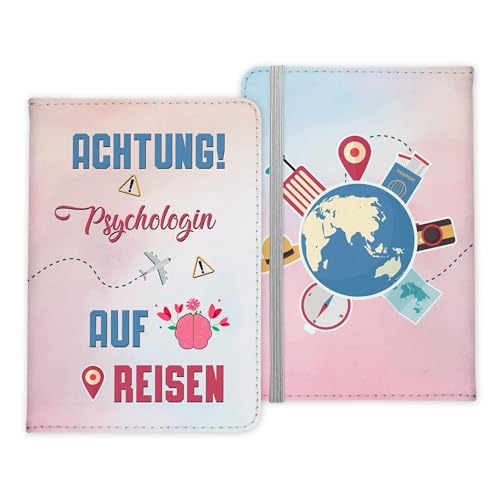 22Feels Psychologin Geschenk Reisepasshülle Frauen Reisen Pass Etui Cover Organizer Sommer Urlaub Gadgets Kunst-Leder Berufe Accessoire von 22Feels